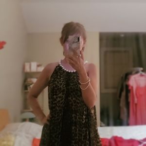 Leopard prints cocktail dress